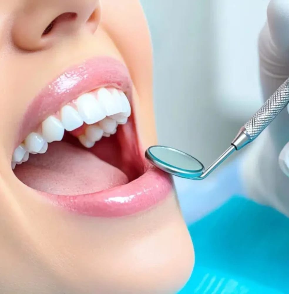 A close-up of a healthy, well-cared-for smile